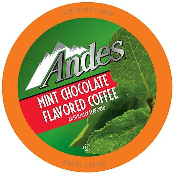 Two Rivers Coffee Tootsie Roll Andes Chocolate Mint Peppermint Coffee Pods 40-count