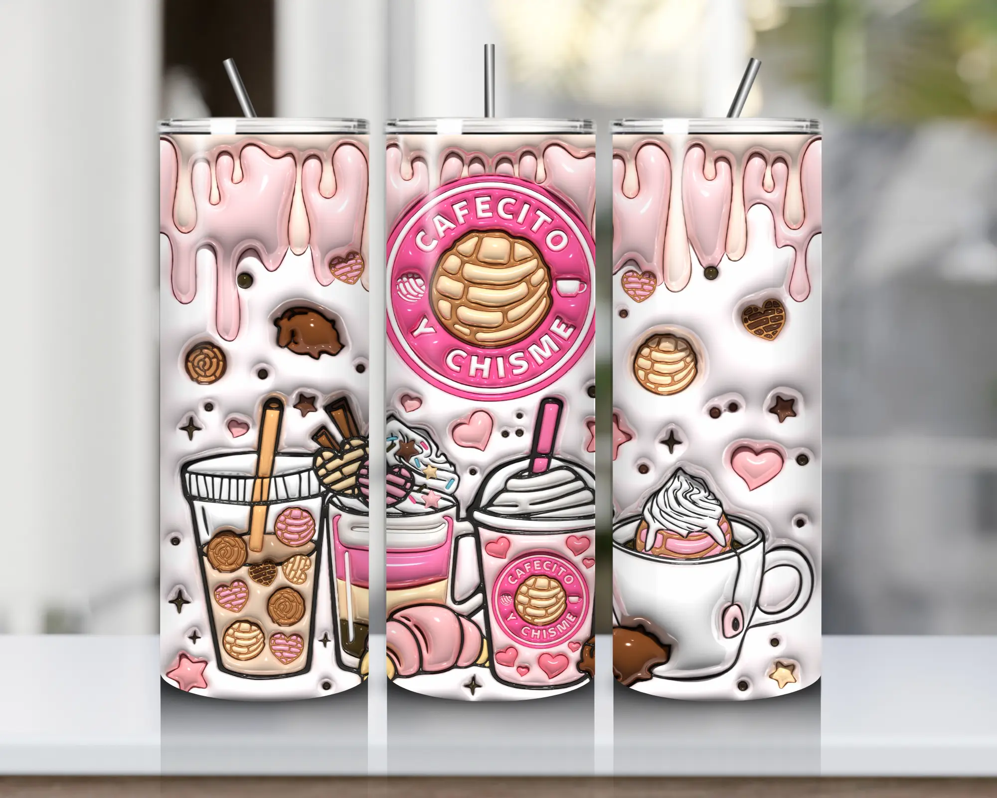"Cafecito Y Chisme" 20oz Tumbler