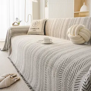 1pc Universal Sofa Cover with FishbonePattern,Pet-Friendly Washable, Non-SlipDurable Sofa Protector for All Seasons