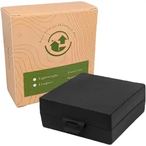 Soap Container, Square Bar Soap Holder Fit Dr Squatch Soap, Travel Soap Case (Matt Black)