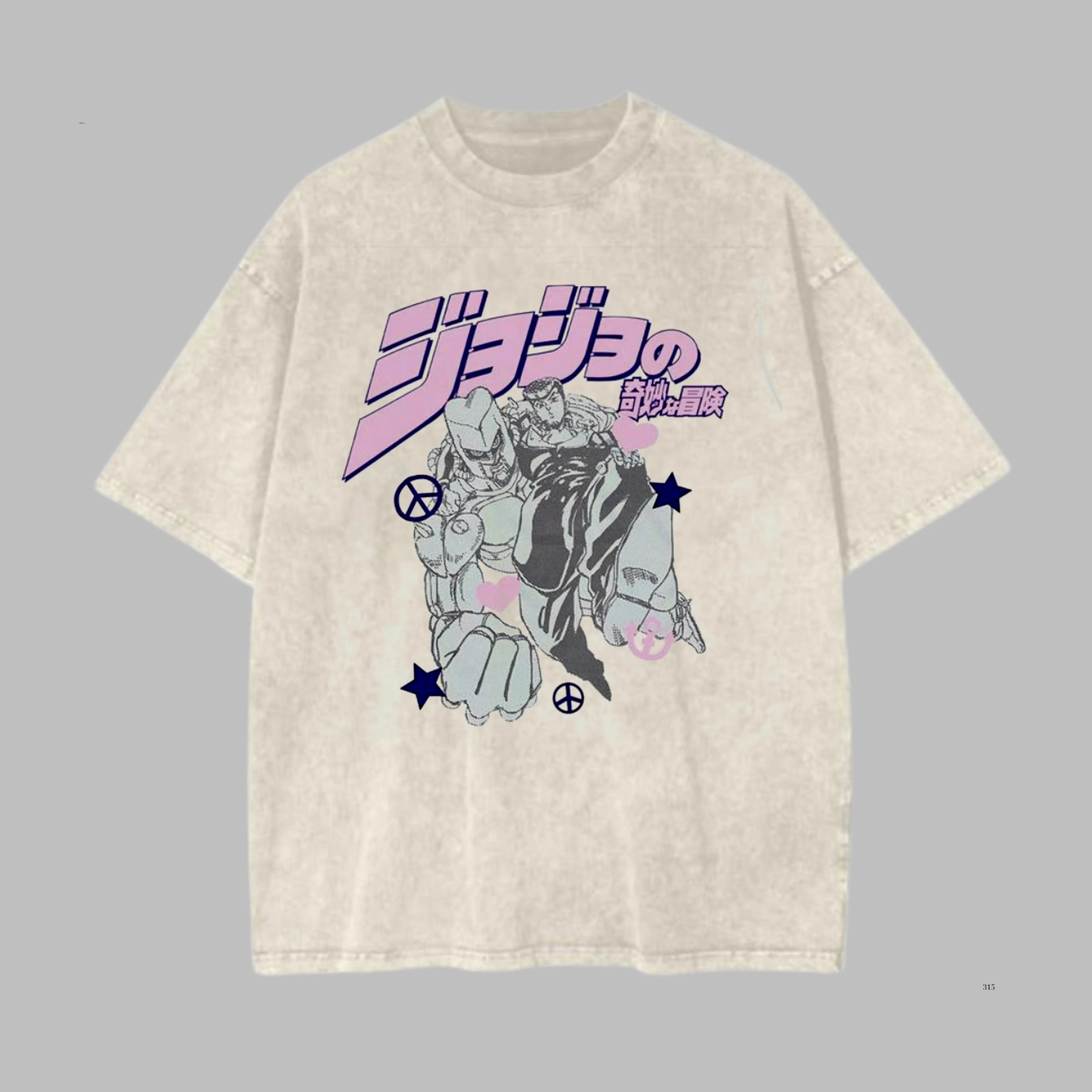 JoJo Josuke Higashikata Tee, Anime T-shirt, Vintage Oversized Graphic, Crazy Diamond Manga Shirt, Unisex Streetwear Apparel, Anime Fan Gift