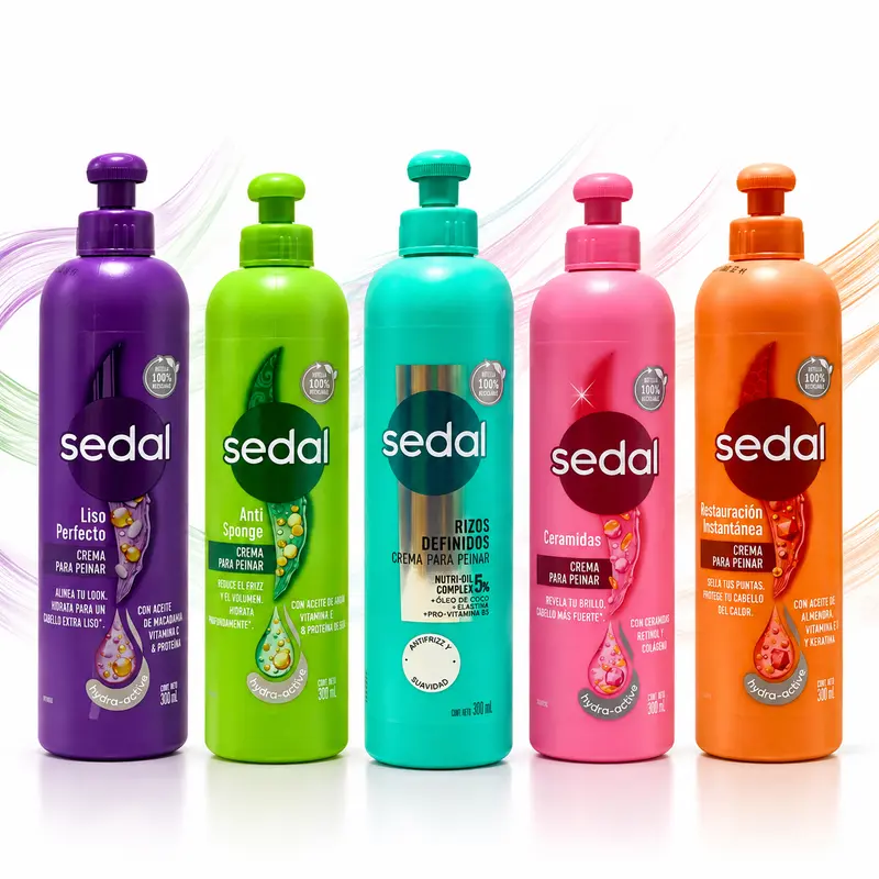 Sedal Hydra Active Hair Styling Cream 300 mL Leave-In Haircare Conditioning Cream for Daily Styling and Manageability Bottled Cream Presentation for All Hair Types 10.14 fl oz