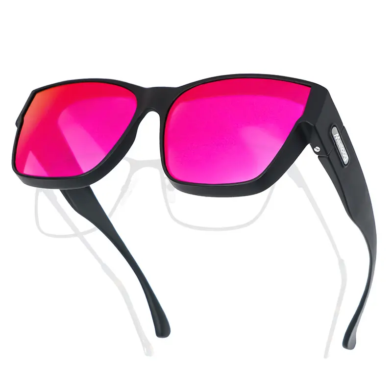 MEELOOG Polarized Over Glasses Sunglasses for Men & Women Classic Rectangle Fitover UV400 Protection for Driving Fishing & Outdoors MST0091 summerwins