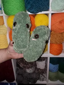 Crochet Pickle Plushie, Pickle Plush Toy, Food Plushie, Foodie, Kawaii Food Plushie, Pickles