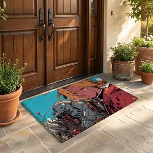 Anime F-Fullmetal A-Alchemist Floor Mat Flannel Rug Ultra Soft, High Water Absorbent & Hypoallergenic, Machine Washable HD Custom Printed Non-Slip Floor Mat for Bathroom, Kitchen Bedroom