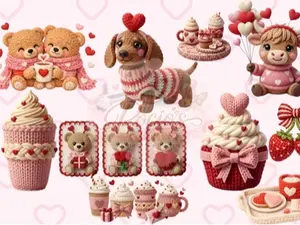 PACKAGE #1: VALENTINE'S DAY - 10 DTF DESIGNS READY TO PRESS.