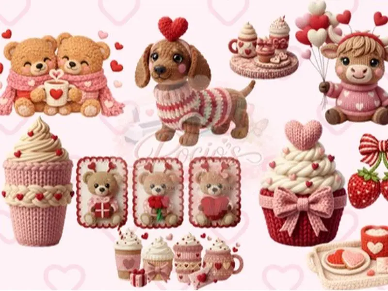 PACKAGE #1: VALENTINE'S DAY - 10 DTF DESIGNS READY TO PRESS.