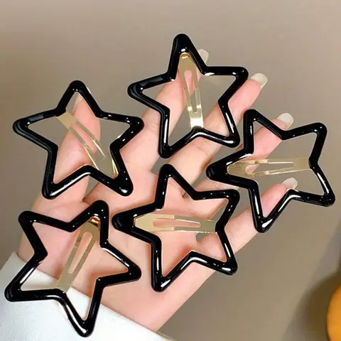 Star Shaped Hair Clips, Hairpins, Cute Hair Accessories for Women & Girls, Minimalist Headwear Suitable for Thick Hair, Fashion Hair Accessories for Party, Daily Decor, Decorative Hair Clips, Hair Clip Set, Hair Style Accessory