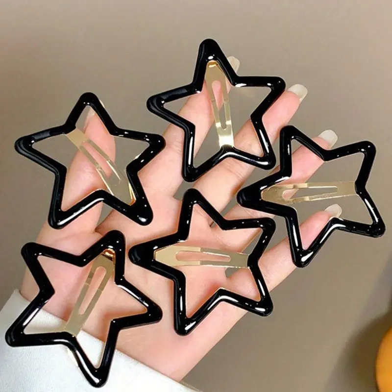 Star Shaped Hair Clips, Hairpins, Cute Hair Accessories for Women & Girls, Minimalist Headwear Suitable for Thick Hair, Fashion Hair Accessories for Party, Daily Decor, Decorative Hair Clips, Hair Clip Set, Hair Style Accessory
