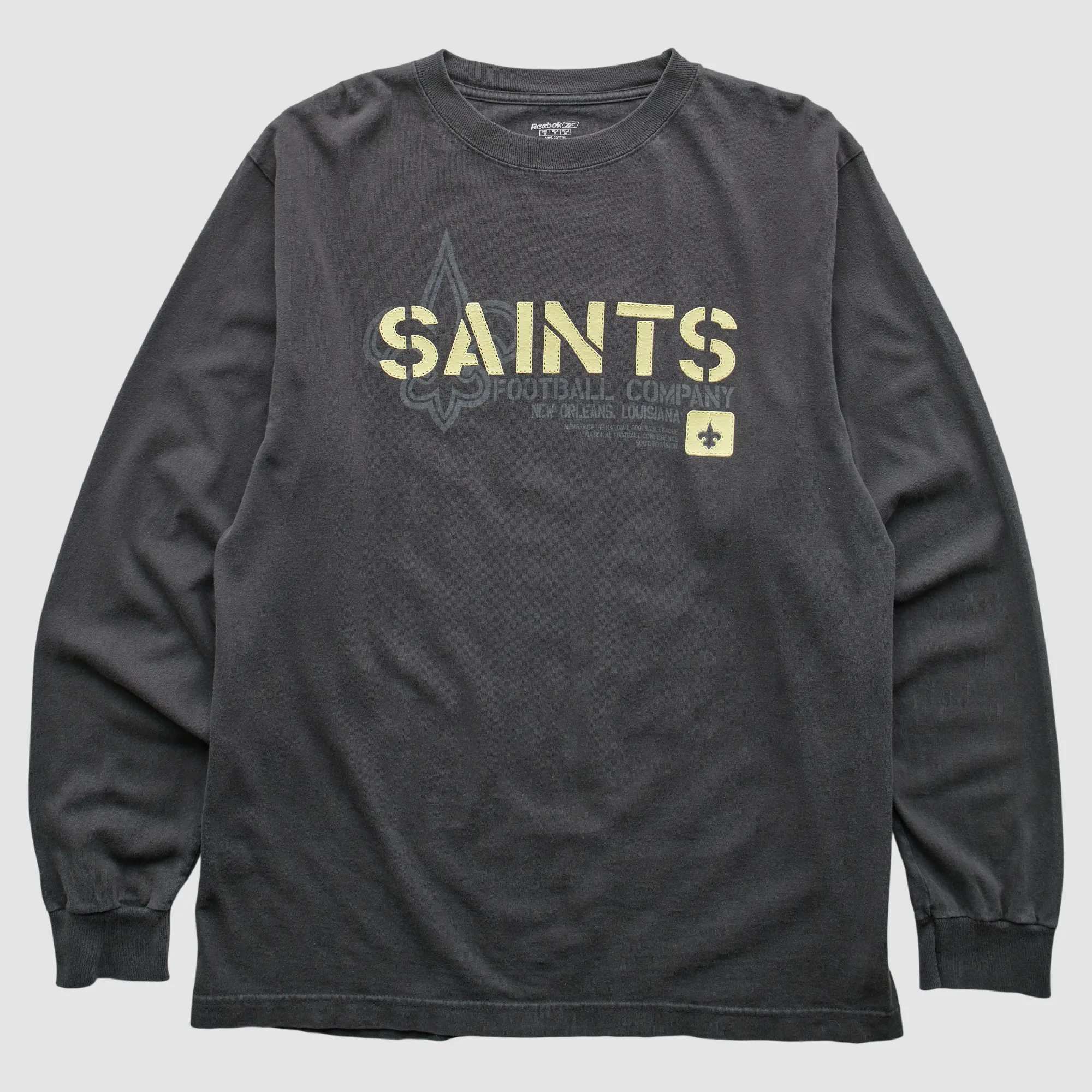 New Orleans Saints Reebok 2000s Pullover Sweatshirt - Black - S