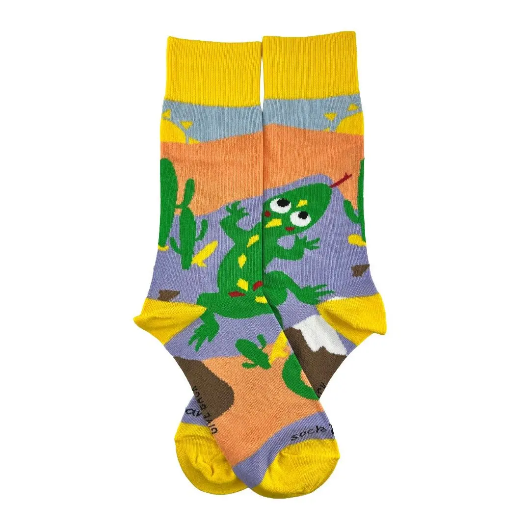 Desert Lizard Socks from the Sock Panda (Adult Medium)