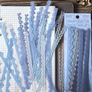 40pcs Floral Lace Decorative Stickers, Self-Adhesive Vintage Style, Perfect for Scrapbooking, Journaling, Card Making, DIY Crafts