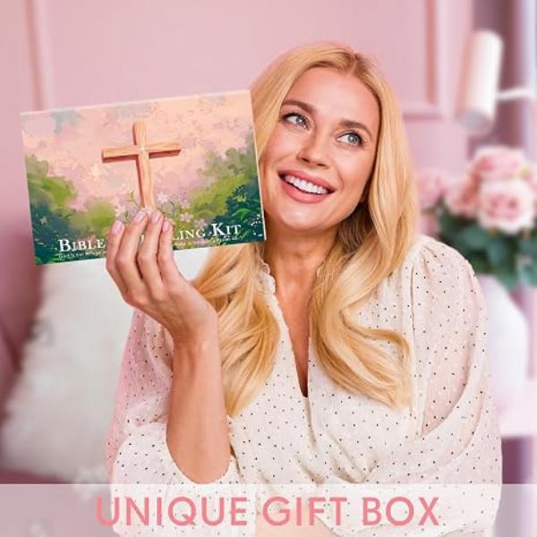 Bible Study Supplies Kit with Highlighters, Bible Journaling Accessories, Color-Coding Pens & Note-Taking Tools, Scripture Study Kit for Women, Bible Accessories for Highlighting Verses, Organizing Notes & Deepening Faith