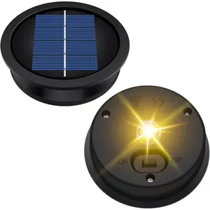 2 Pack Solar Light Replacement Tops(3.23 Inch Top, 2.83 Inch Bottom), Waterproof Replacement Solar Lantern Parts for Outdoor Hanging Lanterns DIY Table Lights Garden Patio Decor