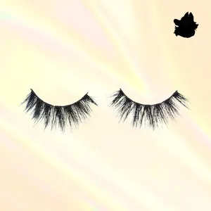 Myla 17mm Open Eye Wispy Cluster Styled Glue On Lash for Eyelash Extensions