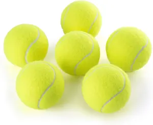 6-Pack Tennis Balls for Beginner  Practice- Bulk  Balls for Fetch  Toys(Yellow)