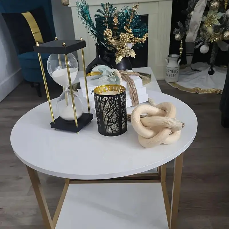 Wooden Knot Decor, 1 Count Modern Chain Link Decor, Boho Farmhouse Rustic Modern Chain Link Decor, Bookshelf Decor, Home Decoration, Ornaments, Decorative Sculptures, Indoor Room Decor, Decoration Items