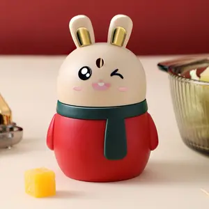 Toothpick Case, Toothpick Holder, Tabletop Plastic, Lift Toothpick Dispenser, Reusable, Cute Toothpick Container, Home Restaurant, Funny Gift, Rabbit, Red