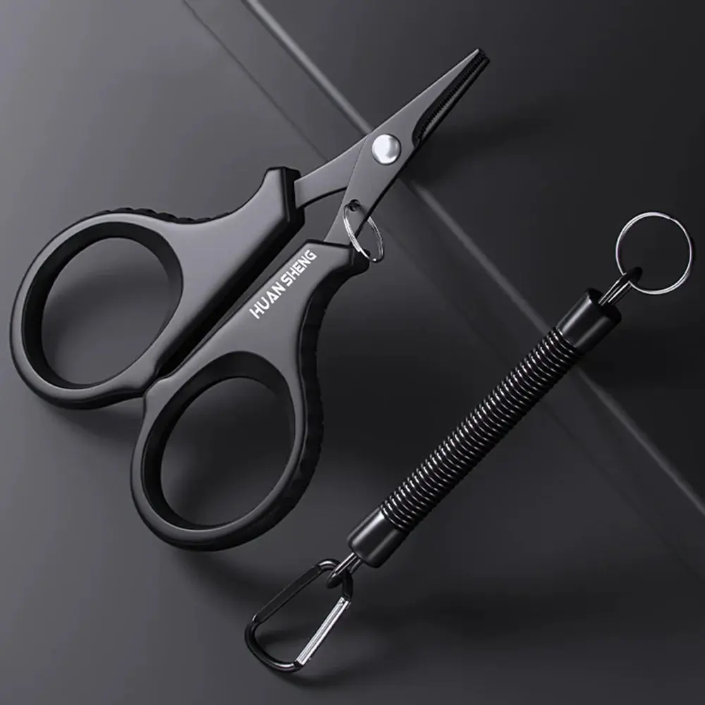 Titanium Coating Stainless Steel Fishing Scissors Plier – PE Braid Line Cutter