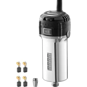 710W Compact Router 65mm Diameter, 6 Variable Speeds Palm Trimmer Router, with ER11 Collet & 4 Carbon Brushes, Spindle  Upgrade for CNC Machines