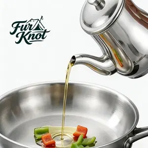 24oz & 32oz stainless steel oil storage pots come with filters, serving as multi-purpose oil separators. Non-stick and easy to clean, ideal for storing frying oil and cooking grease.