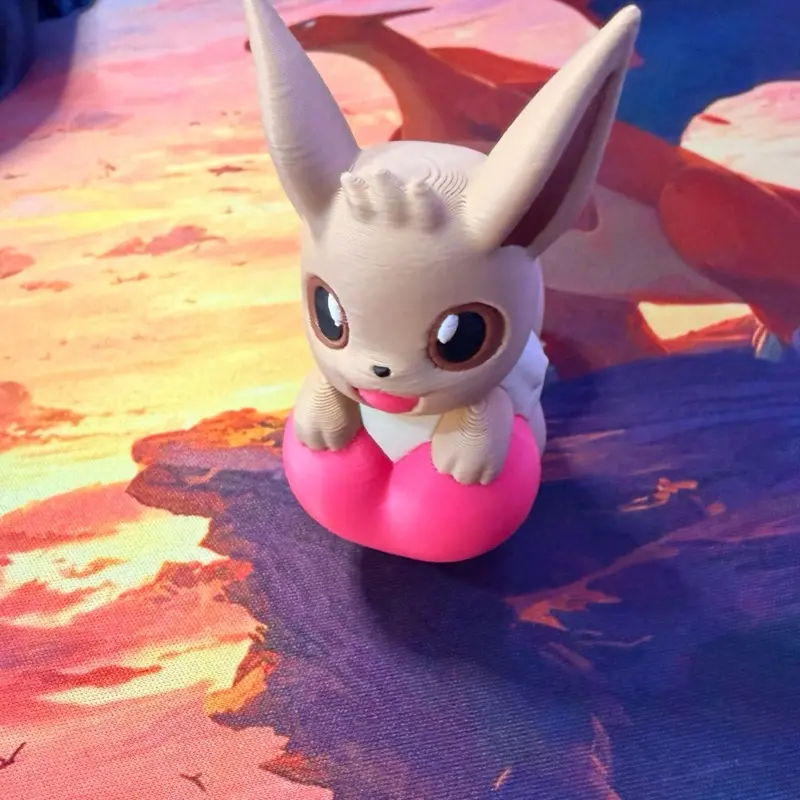 3D Eevee Heart Figurine