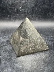 Pyrite pyramid! 10.5 ounces, 2.1 inches tall, 2.1 wide