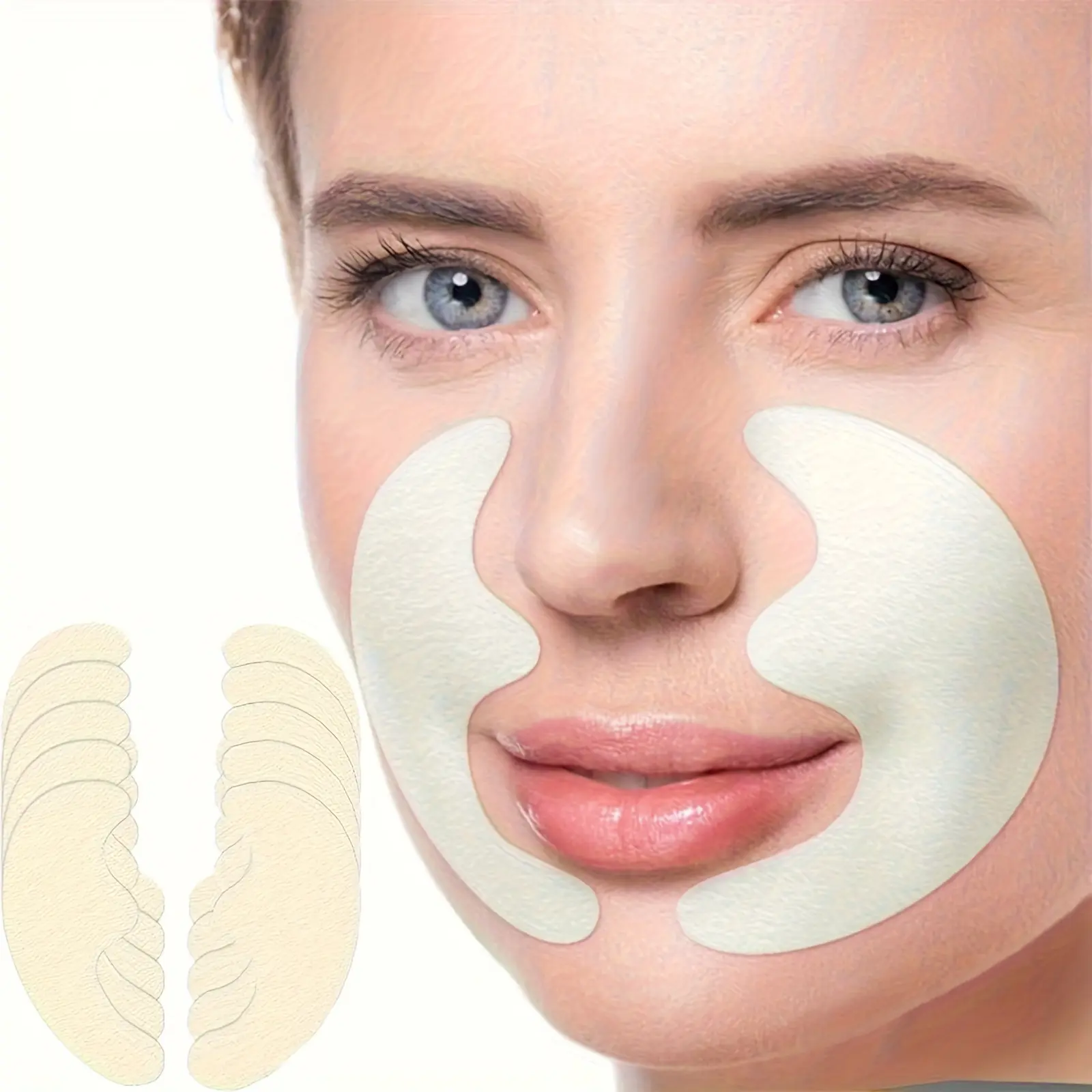 Collagen Smile Line Patches for Facial Smile Line Lifting, 20pcs Skin Fading and Smoothing Facial Skin Care Patches, Facial Skin Care Products, Beauty Products