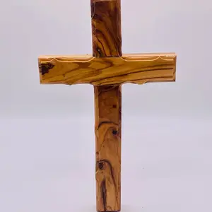10’ inch. Olive Wood Wall Cross - Large Olive Wood Cross. Christianity Imported HOT Father's Day Gift Decor Religious Hanging Ornaments Wooden