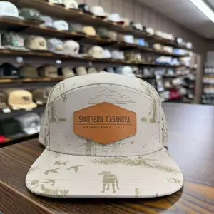 Bird Hunt 7 Panel Hat - Moss