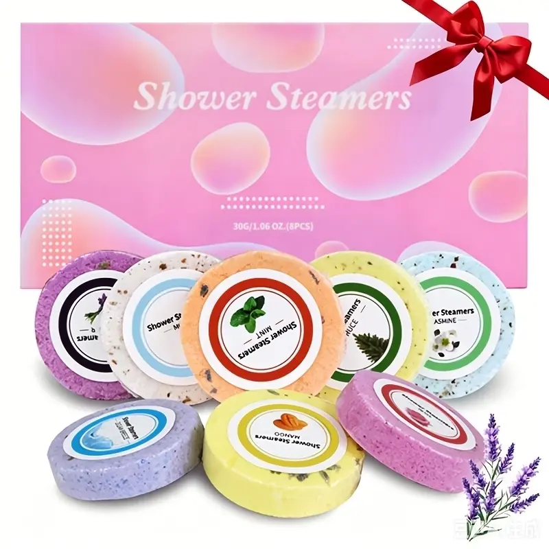 Set Of 8 Shower Steamers With Essential Oils Various Scents For Different Days Refreshing Birthday Party Gift Christmas Gift