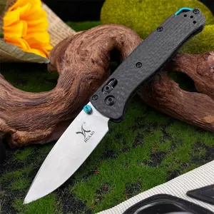 High-Quality Folding Knife, D2 Steel Blade, Carbon Fiber Handle, Outdoor Camping Fishing Portable Multi-Functional Wear-Resistant Tool, Survival Tools