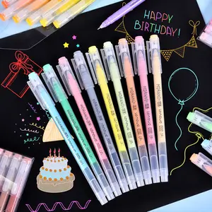 9-Piece Morandi Color Gel Pen Set, Large Capacity Medium Tip Pens for Drawing & Note-Taking, Ideal for Art Supplies & Office Accessories