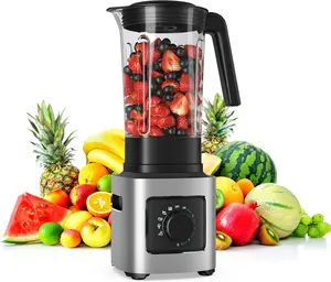 Costway-Countertop Powerful Blender, with 68 oz, 5-Level Speed Control & 5 Blending Functions, 1500W Professional Blender for Milkshake & Juice