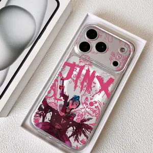 Arcane J-Jinx Main Phone Case for iPhone 17 16 15 14 13 12 11 Pro Max Plus Clear Magnetic Phone Case – Anti-Yellow For MagSafe Slim & Lightweight Precision Cut Camera Protection, Shockproof Scratch-Resistant Transparent Case