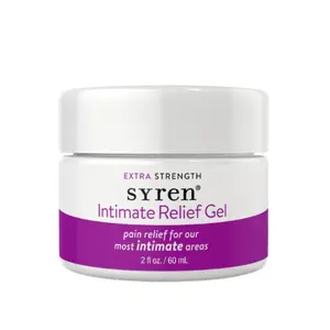 Syren Extra Strength Intimate Relief Gel - 2 fl oz / 60 mL - Gentle Comfort with Lidocaine for Everyday Irritation Relief - Natural & Fragrance-Free Solution for Sensitive Areas - Lightweight, Calming, Silky Smooth Application