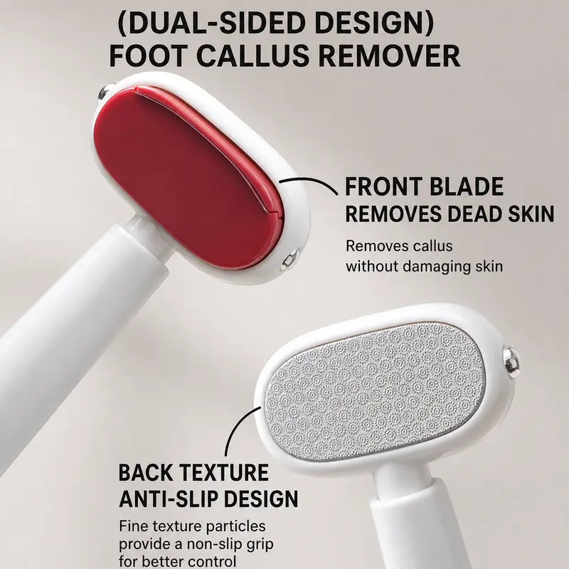 Dual-sided foot callus remover design