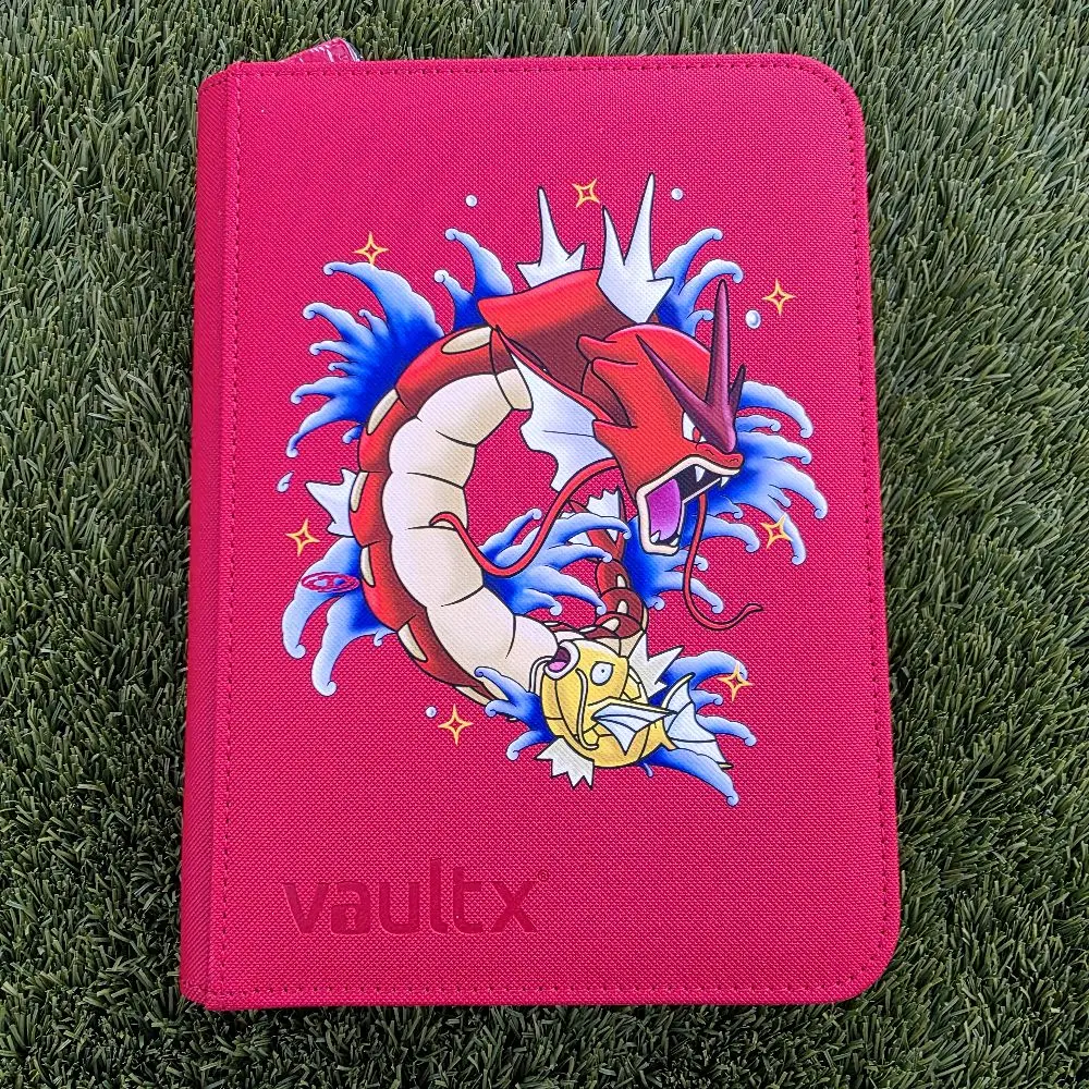 Vault X - Shiny Gyarados Custom 4 Pocket Binder - Red