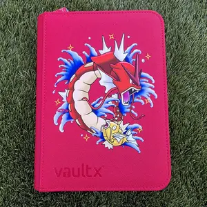 Vault X - Shiny Gyarados Custom 4 Pocket Binder - Red