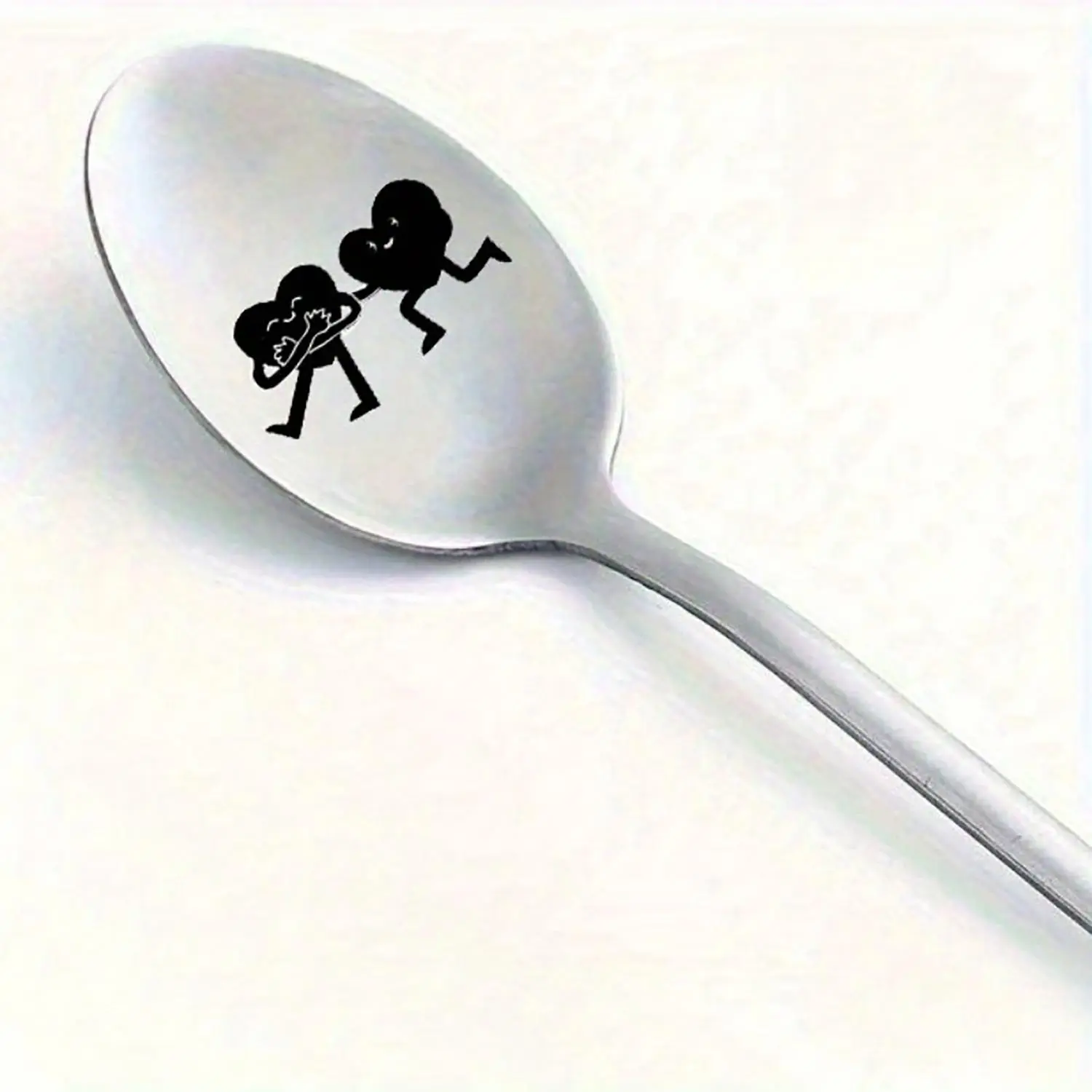 Stainless Steel Spoon, Cute Heart Shaped Spoon, Coffee Spoon, Tea Spoon, Kitchen Utensils for Home Use, Gift for Lover & Friend