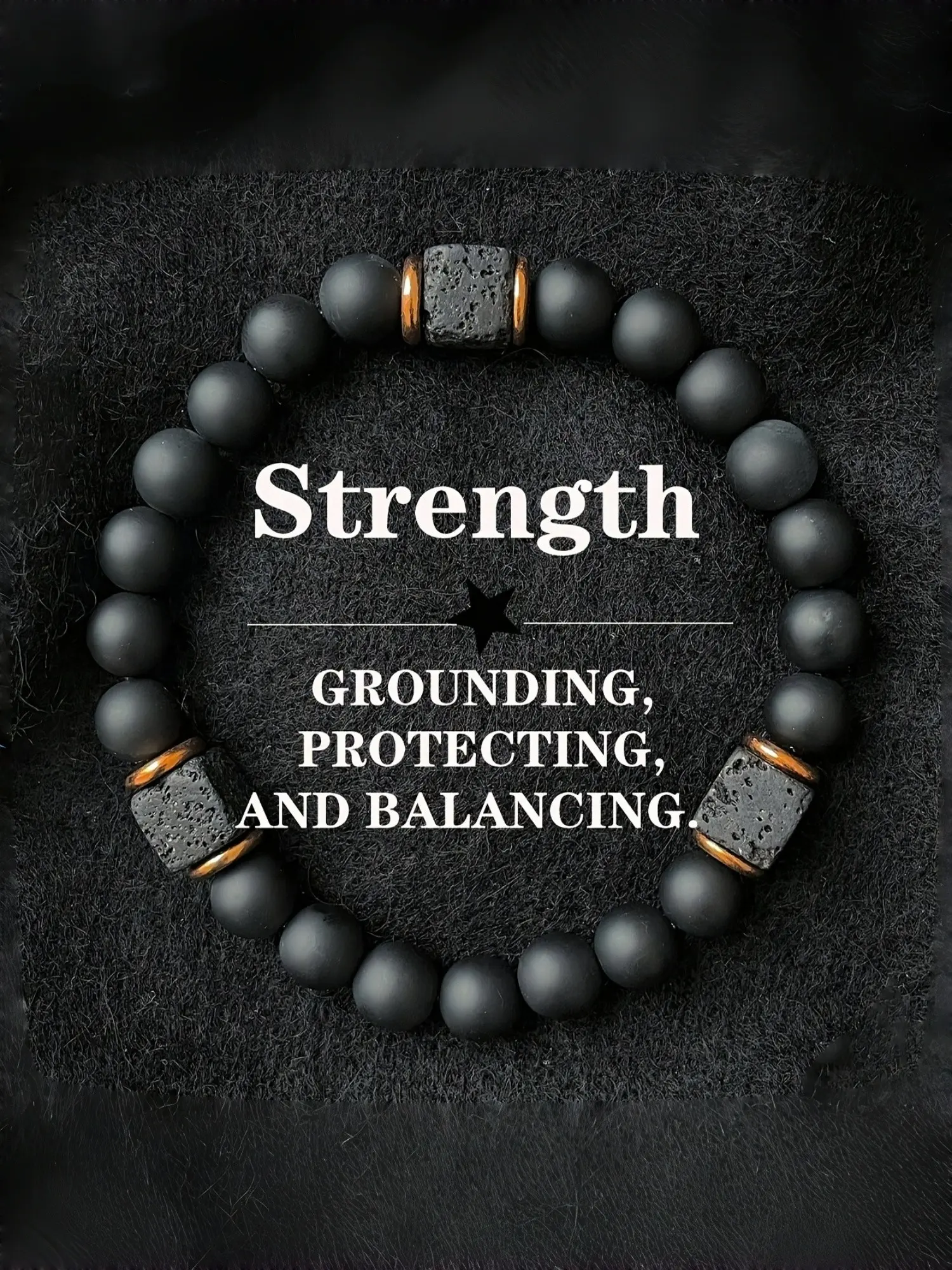 Trendy Men's Volcanic Stone Bracelet, Agate Square Jewelry, Fashionable Accessory for Modern Gentlemen, Stylish Gift Idea, Original Bracelets
