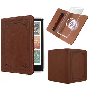 Cozy Reader Magnetic Kindle Case for 7" Kindle – Slim Detachable Cover with Hand Strap