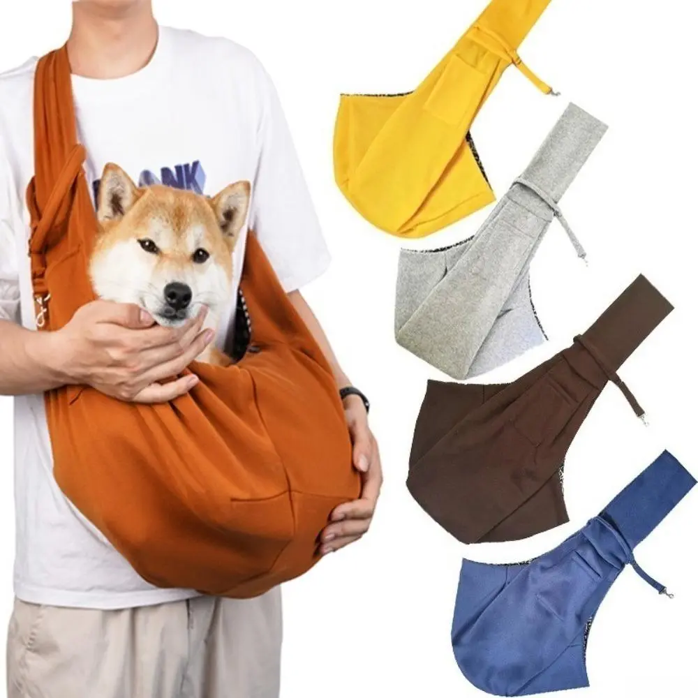 Breathable Pet Carrier Tote with Foldable Mesh, Fur Resistant & Skin-Friendly Fabric Shoulder Bag with Crossbody Strap for Small Dogs & Cats