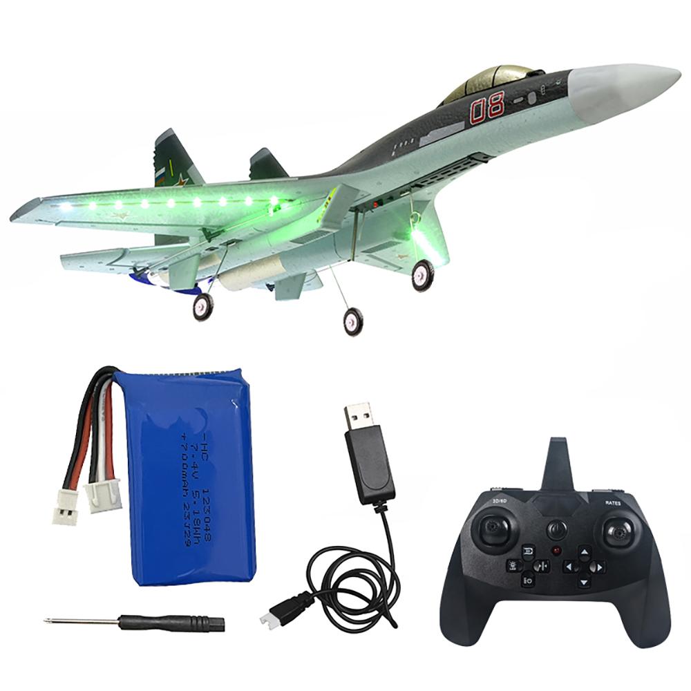 Upgraded Brushless Motor SU-35 Fighter QF009 375mm Wingspan 3D/6G Switchable 6-Axis Gyro 2.4G 4CH EPP RC Airplane Aircraft Fixed Wing RTF