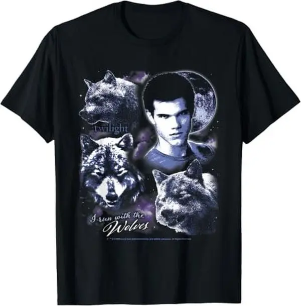 Twilight I Run with the Wolves Jacob Werewolf Retro Movie T-Shirt