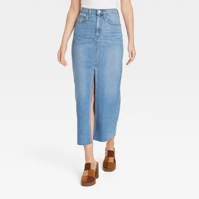 Target Long Denim Skirts TikTok Shop - Main Image