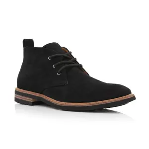 Ferro Aldo Pablo classic chukka boots with Suede, in Suede Black, Men's Size 6.5 - 13