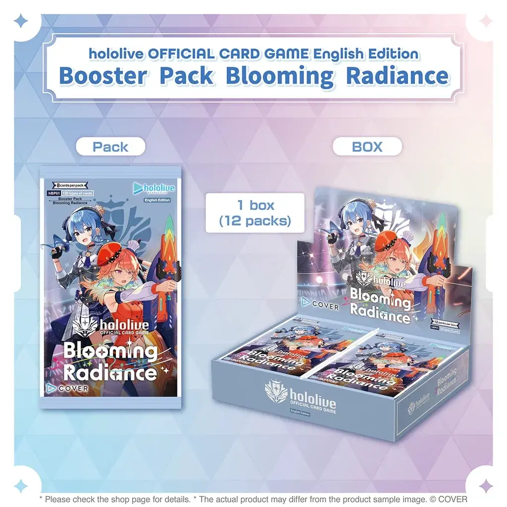 hololive blooming radiance booster box english Apart from collecting these cards English Hololive Pre-Orders! BP-01 Blooming