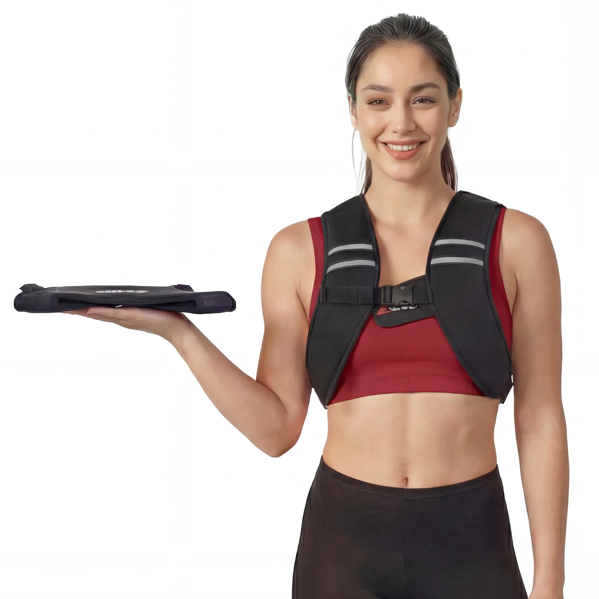 【SummerSale】ZELUS Z-Fit Slim Walking Weighted Vests - 5/10/15lb,Washable Soft Iron Material with Reflective Stripes & Adjustable Straps for Men/Women: Motivational Walking,WeightTraining,Rucking|Fitness Challenge,Outdoorfun #Tiktokshopsummersale