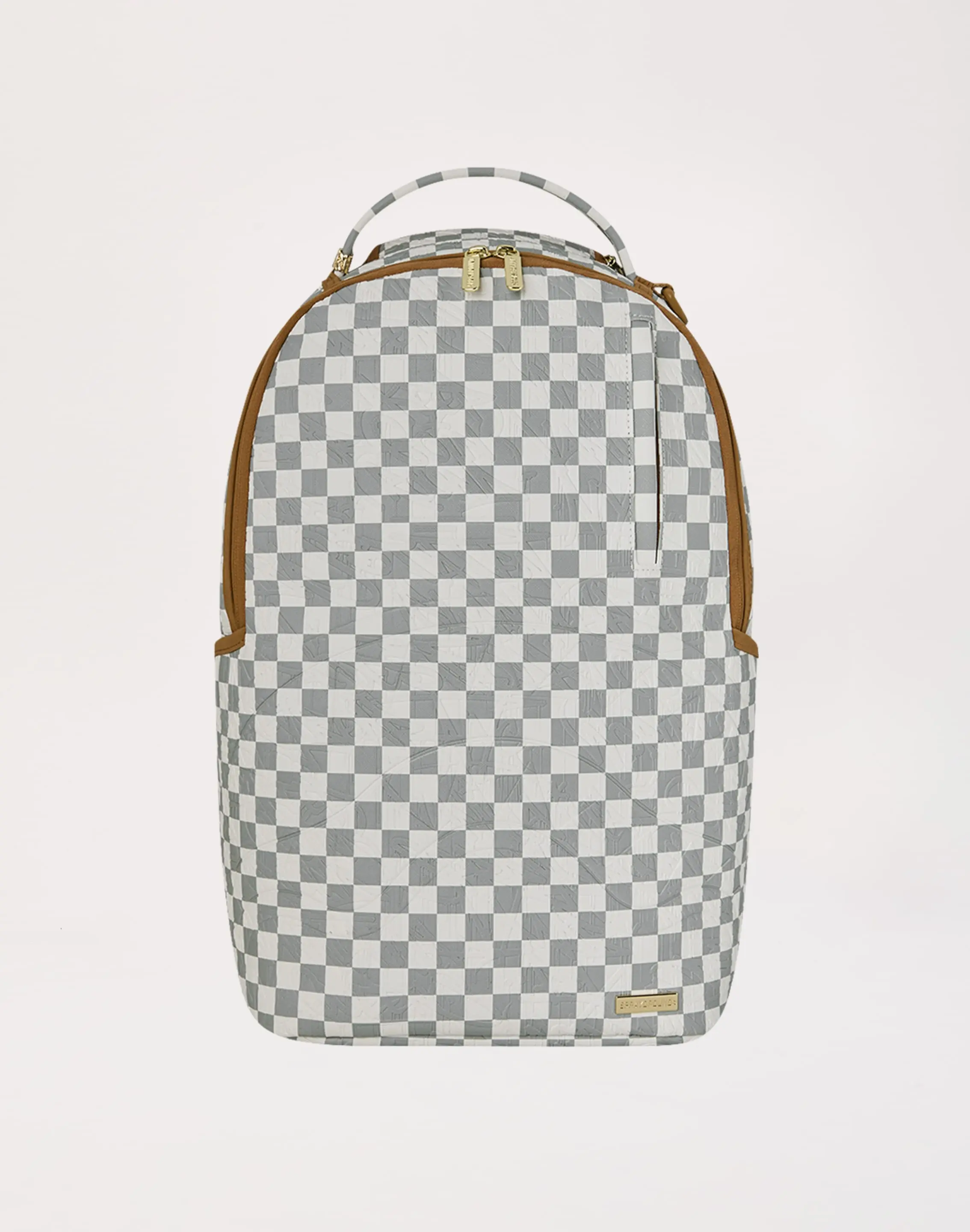 Mens Sprayground Graffiti Embossed Check Backpack Mens Sprayground Graffiti Embossed Check Backpack